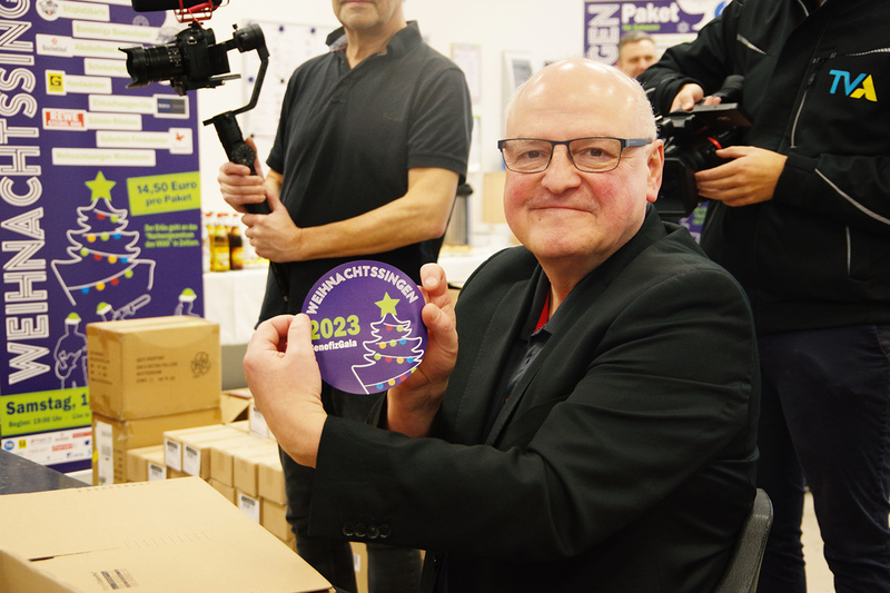 Organisator des Regensburger Weihnachtssingens Armin Wolf