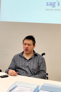 Sebastian Müller bei der Prüferschulung.